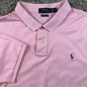 Polo Ralph Lauren Men’s XXL Pima Soft Touch Pink Polo Shirt Classic Pony Logo